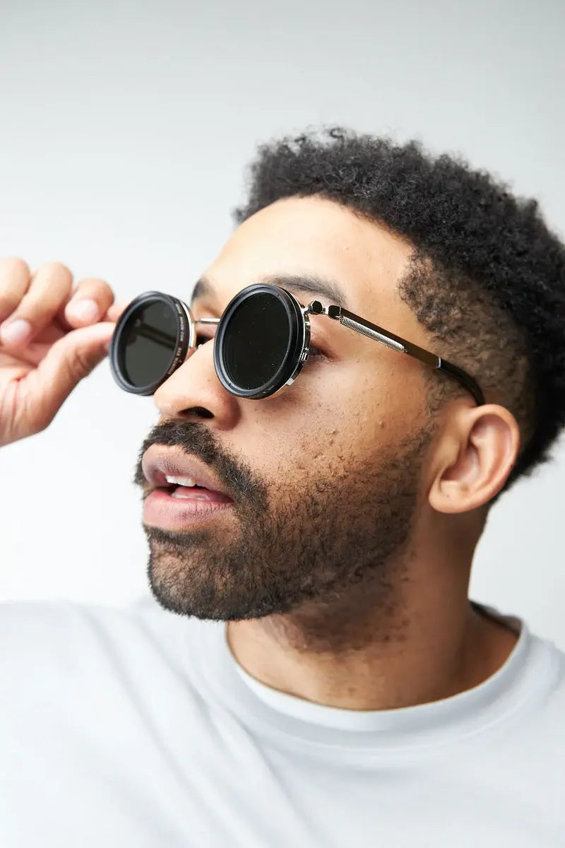 VELTO Steampunk style glasses with 100% UV protection
