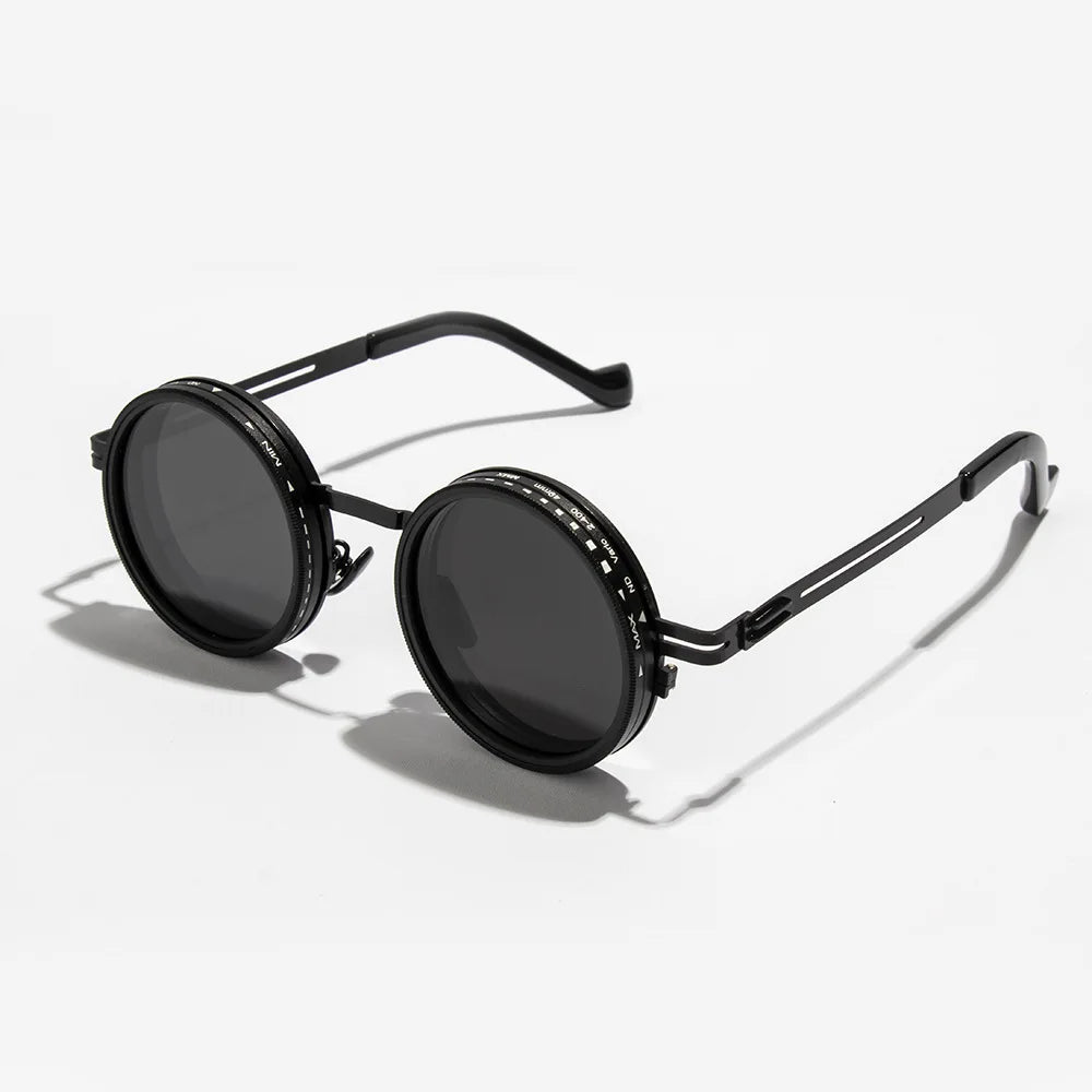 VELTO Steampunk style glasses with 100% UV protection