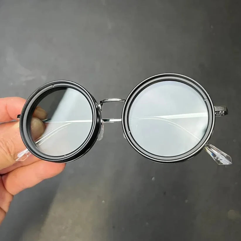 VELTO Steampunk style glasses with 100% UV protection