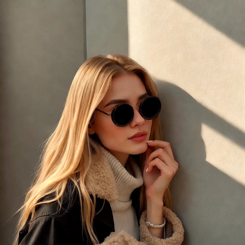 VELTO Steampunk style glasses with 100% UV protection